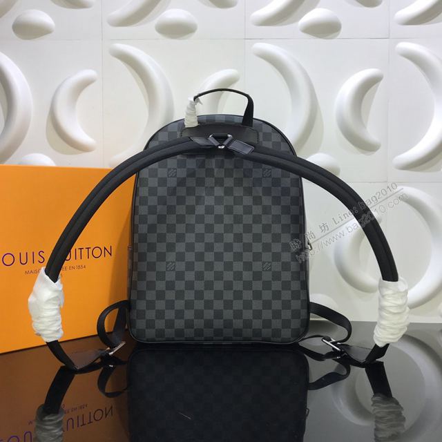 LV包 LV雙肩包 N41473塗鴉絲印 Josh雙肩包 Damier格紋帆布 LV男士棋盤格背包  ydh3202